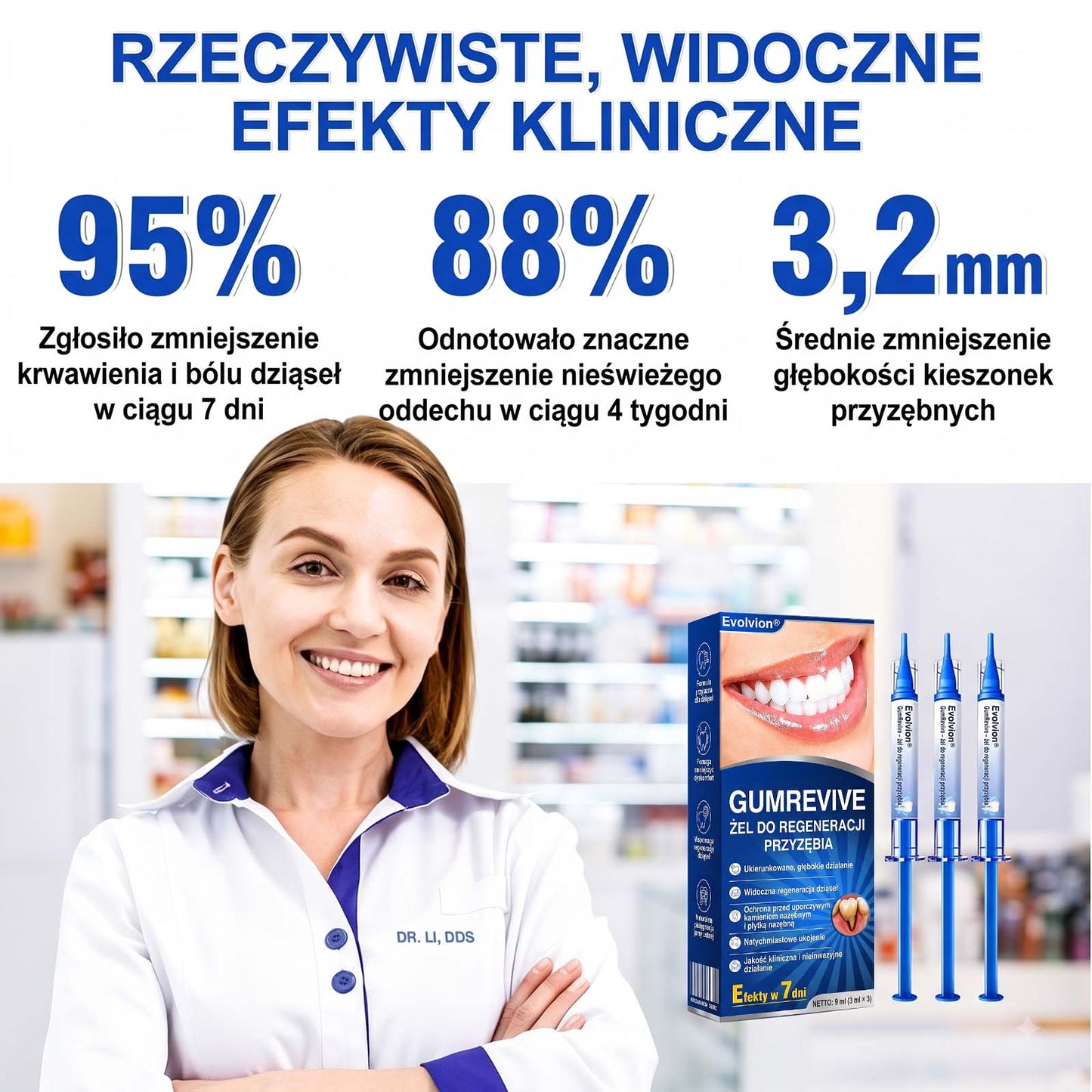 Evolvion® 🦷 GumRevive – żel do regeneracji przyzębia🍎1️⃣