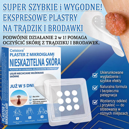 Celsiora® 2 w 1 – mikronakłuwające i hydrożelowe plastry na znamiona, trądzik i niedoskonałości skóry🎁