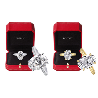 𝘿𝙄𝙔𝙎𝙏𝘼𝙍™Pierścień z magnetoterapią i diamentem moissanitu (🎄 Świąteczna promocja, 60% zniżki!) 🎅