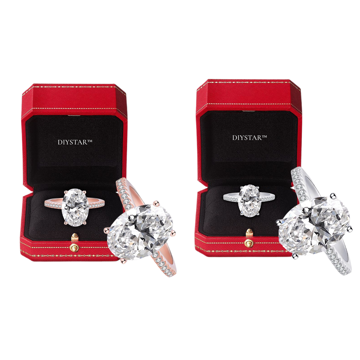 𝘿𝙄𝙔𝙎𝙏𝘼𝙍™Pierścień z magnetoterapią i diamentem moissanitu (🎄 Świąteczna promocja, 60% zniżki!) 🎅