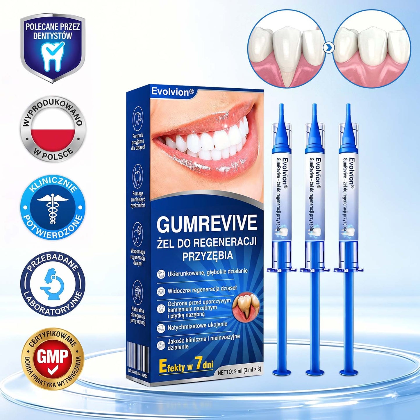 Evolvion® 🦷 GumRevive – żel do regeneracji przyzębia🍎1️⃣