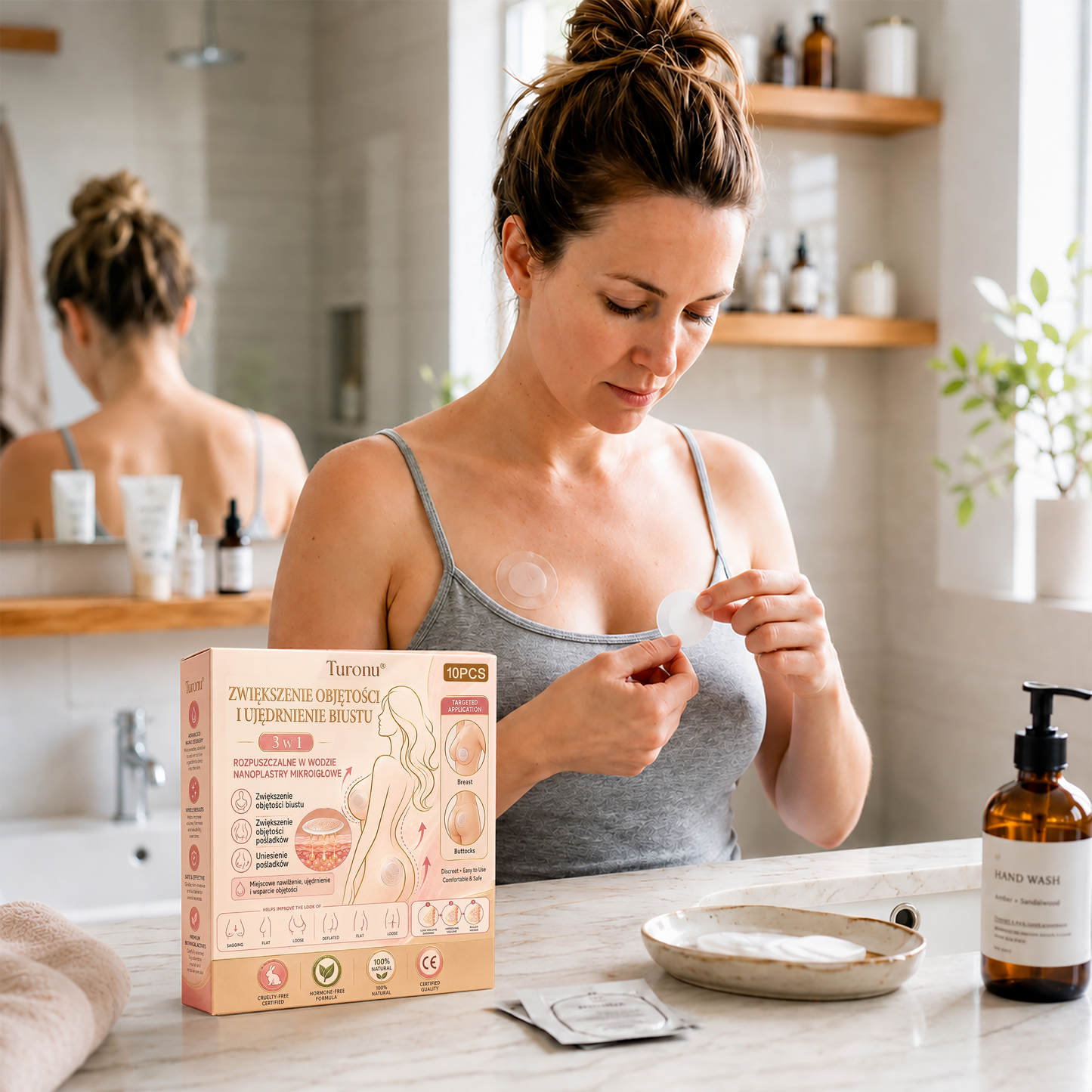 Turonu®🛒 Zaawansowany plaster nano-mikroigłowy do modelowania i pielęgnacji biustu 🌼