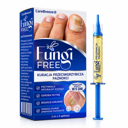🇵🇱 CareBreeze® Fungi Free – kuracja na paznokcie na bazie jadu pszczelego 🌿1