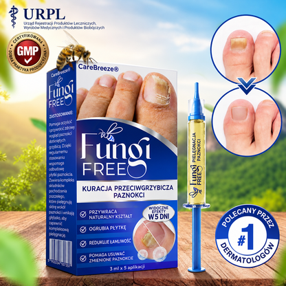 🇵🇱 CareBreeze® Fungi Free – kuracja na paznokcie na bazie jadu pszczelego 🌿1