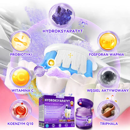 Oficjalny sklep| 𝑫𝒐𝒓𝒎𝒐𝒓𝒏𝒂® Hydroksyapatyt Proszek Do Odbudowy Zębów✅ Skutecznie leczy próchnicę, problemy z dziąsłami, nadwrażliwość zębów, afty i przebarwienia, jednocześnie poprawiając ogólną higienę jamy ustnej.🌲