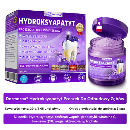 Oficjalny sklep| 𝑫𝒐𝒓𝒎𝒐𝒓𝒏𝒂® Hydroksyapatyt Proszek Do Odbudowy Zębów✅ Skutecznie leczy próchnicę, problemy z dziąsłami, nadwrażliwość zębów, afty i przebarwienia, jednocześnie poprawiając ogólną higienę jamy ustnej.🌲