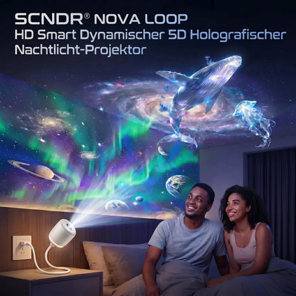 ⏰ Ostatni dzień promocji! 🔥 – 𝑺𝑪𝑵𝑫𝑹® Projektor nocny – Inteligentny holograficzny projektor gwiazd🌙