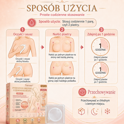 Turonu®🛒 Zaawansowany plaster nano-mikroigłowy do modelowania i pielęgnacji biustu 🌼