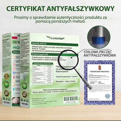 Oficjalny sklep| 👨‍⚕️𝗟𝘂𝙭𝙖𝙧𝙞𝘀𝗲® MORINGA Z BERBERYNA 10W1 Zaawansowany Nano-Mikroigłowy Plaster(Stosować raz na dobę, zauważalne efekty w ciągu 7 dni)✅Otyłość, cukrzyca, bezdech senny oraz schorzenia stawów🌟