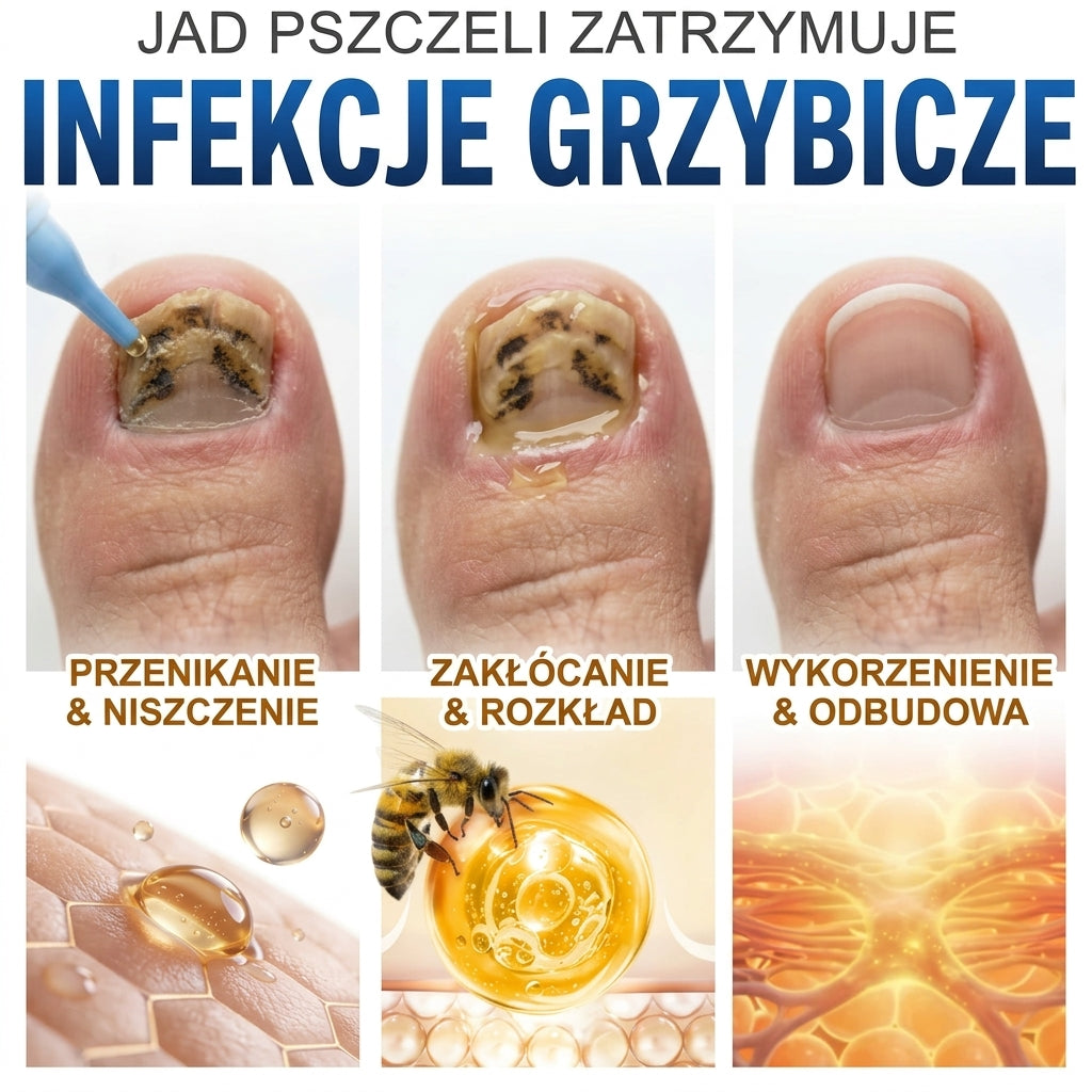 🇵🇱 CareBreeze® Fungi Free – kuracja na paznokcie na bazie jadu pszczelego 🌿1