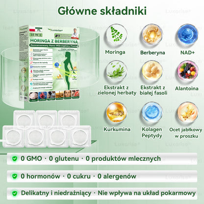 Oficjalny sklep| 𝑳𝒖𝒙𝒂𝒓𝒊𝒔𝒆® MORINGA Z BERBERYNA 10W1 Zaawansowany Nano-Mikroigłowy Plaster  👩‍⚕️ (Stosować raz na dobę, zauważalne efekty w ciągu 7 dni)🤰Otyłość, cukrzyca, bezdech senny oraz schorzenia stawów 🛒