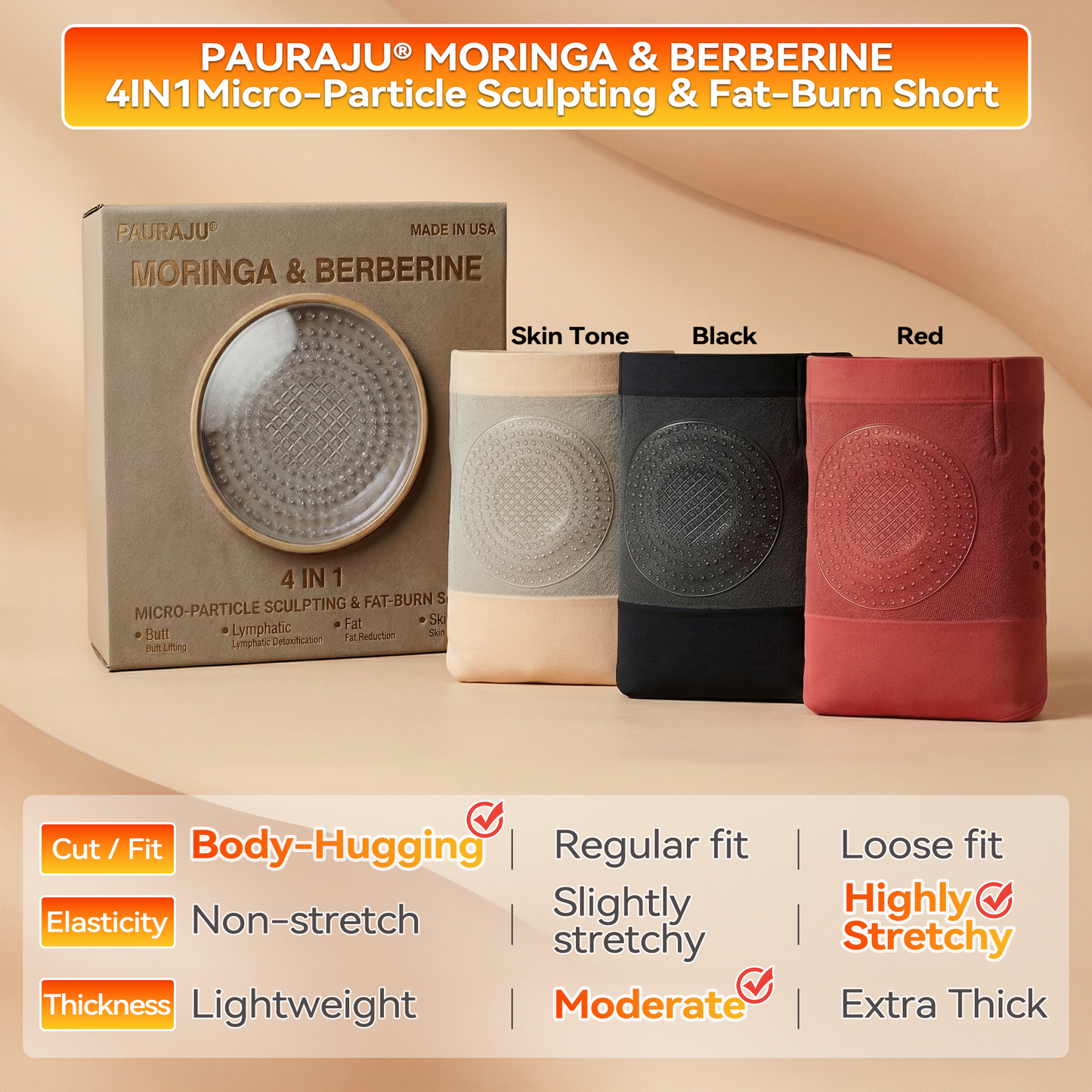 𝐎𝐟𝐢𝐜𝐣𝐚𝐥𝐧𝐲 𝐒𝐤𝐥𝐞𝐩 𝐌𝐚𝐫𝐤𝐢 | 🛒🥇 𝐏𝐀𝐔𝐑𝐀𝐉𝐔® 𝟐𝟎𝟐𝟔 Moringa & Berberyna 𝟒-𝐰-𝟏 Mikrocząsteczkowe Szorty Modelujące Sylwetkę i Wspierające Spalanie Tłuszczu