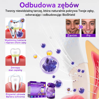 Oficjalny sklep| 𝑫𝒐𝒓𝒎𝒐𝒓𝒏𝒂® Hydroksyapatyt Proszek Do Odbudowy Zębów✅ Skutecznie leczy próchnicę, problemy z dziąsłami, nadwrażliwość zębów, afty i przebarwienia, jednocześnie poprawiając ogólną higienę jamy ustnej.🌲