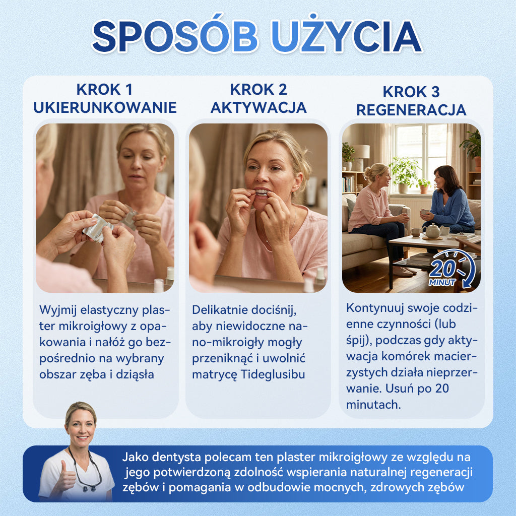 𝑮𝒍𝒊𝒎𝒎𝒆𝒓𝒍𝒚®𝑻𝑰𝑫𝑬𝑮𝑳𝑼𝑺𝑰𝑩  𝒁𝑬𝑩𝒀 & 𝑫𝒁𝑰𝑨𝑺𝑬𝑨 𝑵𝒂𝒑𝒓𝒂𝒘𝒄𝒛𝒚 𝒑𝒍𝒂𝒔𝒕𝒆𝒓 𝒎𝒊𝒌𝒓𝒐𝒊𝒈ł𝒐𝒘𝒚 | Aktywacja komórek macierzystych 👩‍⚕️ (Odbudowa szkliwa i zębiny • Wzmacnianie dziąseł • Usuwanie kamienia i nieświeżego oddechu • Łagodzenie nadwrażliwości zębów)💎