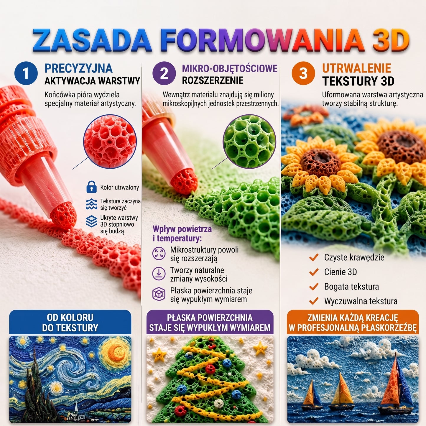 🦕 Zaoszczędź 50% — zamów już dziś! | ✅IEY® 3D Relief Art Pen – Zamień płaskie rysunki w dotykalne dzieła sztuki 3D 💎